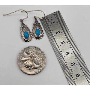 Sterling Silver Turquoise Drop Earrings